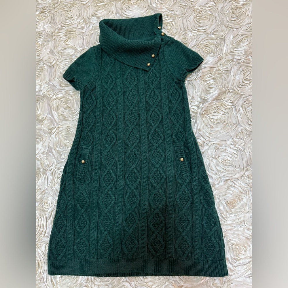 Janie and Jack Teal Knit Kids Dress